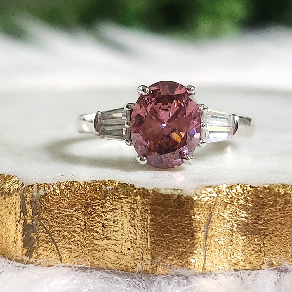 NWT Ryze Sangria Cubic Zirconia .925 Sterling Silver Ring - Size 9.5